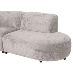 Hoekbank Luna rond - stof Cremona - beige