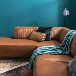 Hoekbank Otis links - kastanje