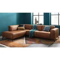 Hoekbank Otis links - kastanje