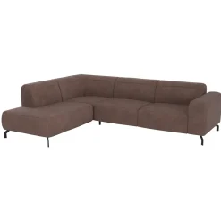 Hoekbank Otis links - koffie - bruin