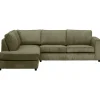 Hoekbank Stuttgart links - olijfgroen