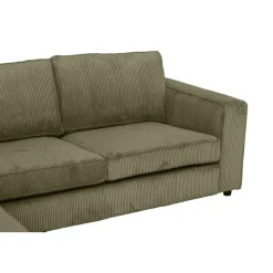 Hoekbank Stuttgart links - olijfgroen