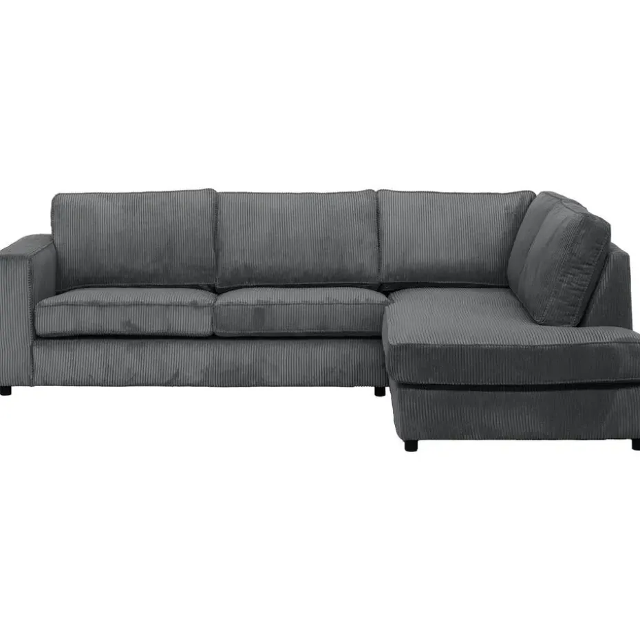 Hoekbank Stuttgart rechts - antraciet
