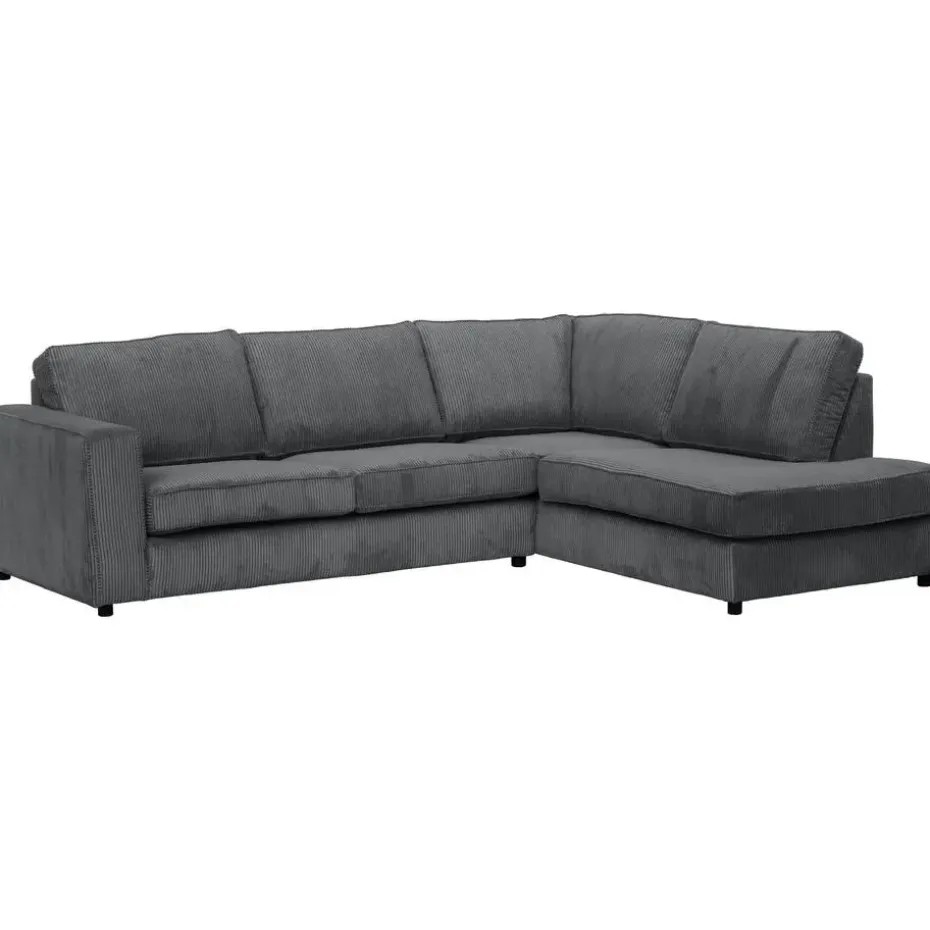 Hoekbank Stuttgart rechts - antraciet
