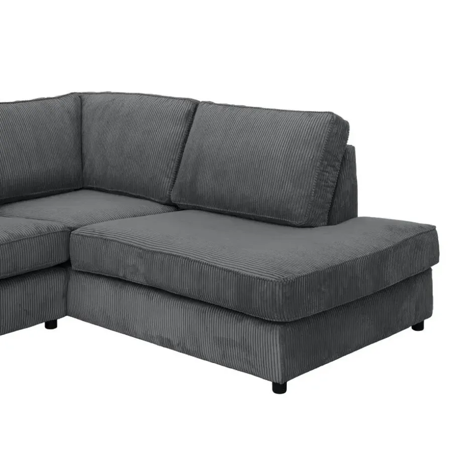 Hoekbank Stuttgart rechts - antraciet