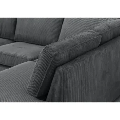 Hoekbank Stuttgart rechts - antraciet