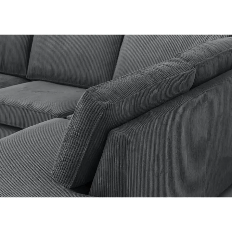 Hoekbank Stuttgart rechts - antraciet