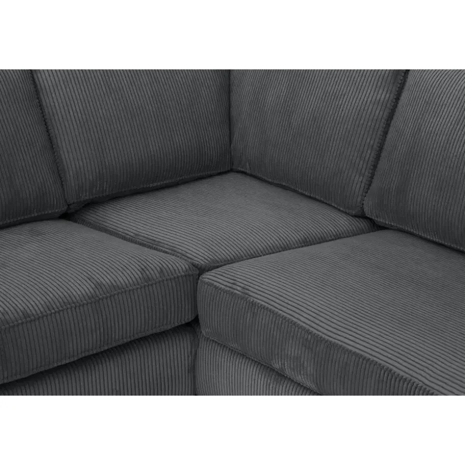 Hoekbank Stuttgart rechts - antraciet