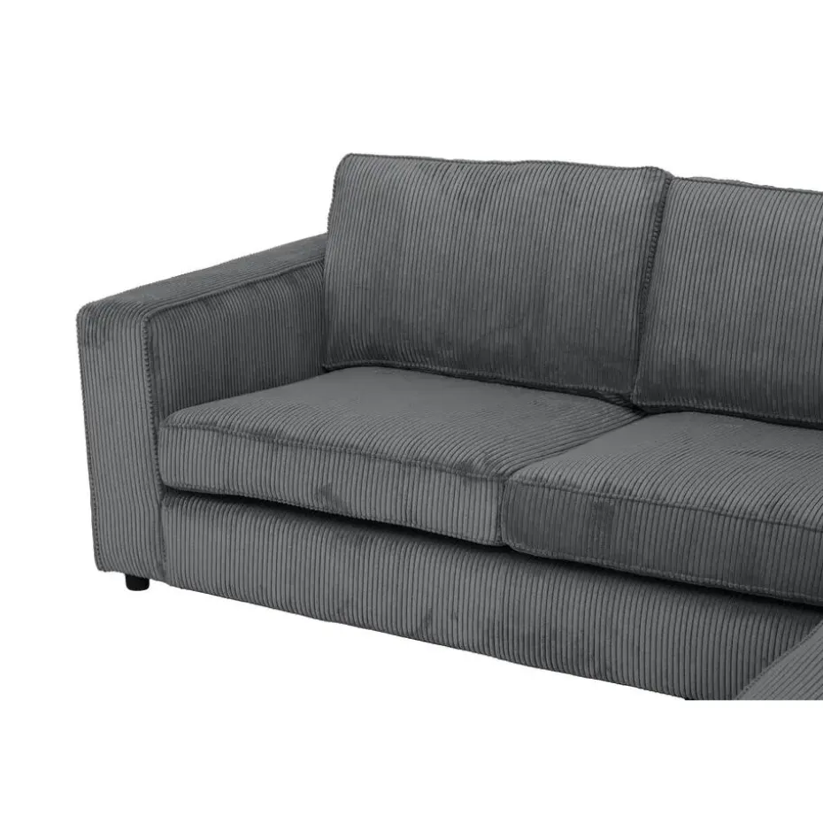 Hoekbank Stuttgart rechts - antraciet