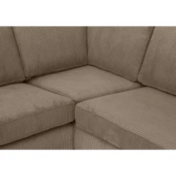 Hoekbank Stuttgart rechts - taupe