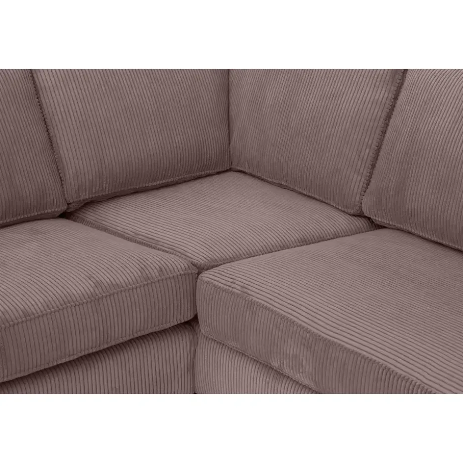 Hoekbank Stuttgart rechts - roze