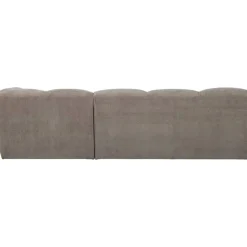 Hoekbank Tibas rechts - stof Raven - beige