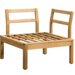 Hoekfauteuil Orleàns - eucalyptushout - 78x78x65 cm