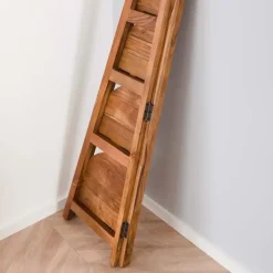 Hoekrek Jess mangohout 5 vakken - 44x64x148 cm - Mangohout - Bruin