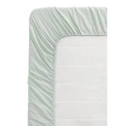 Hoeslaken Katoen - groen - 90x200 cm