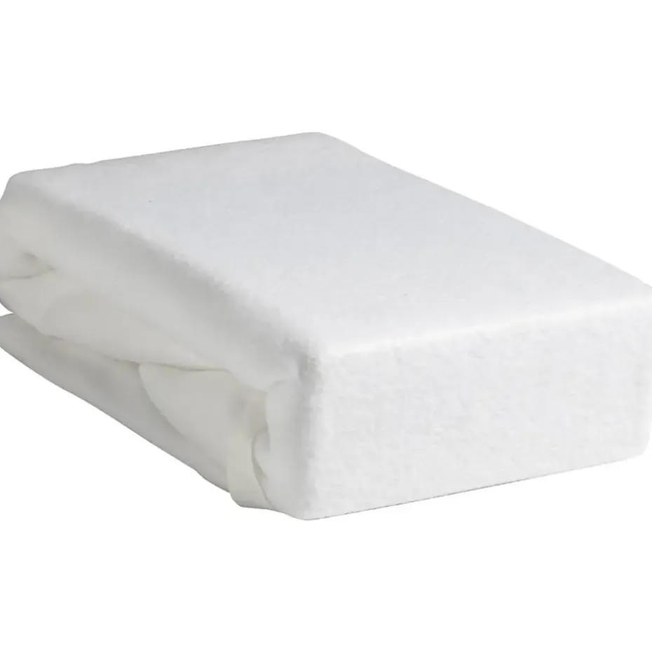 Hoeslaken Molton katoen - wit - 120x200 cm