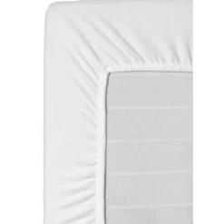 Hoeslaken Molton stretch - wit - 80x200 cm