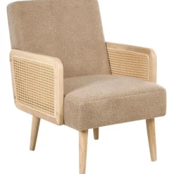 HOJBY - Fauteuil - Zandbeige - Bouclé