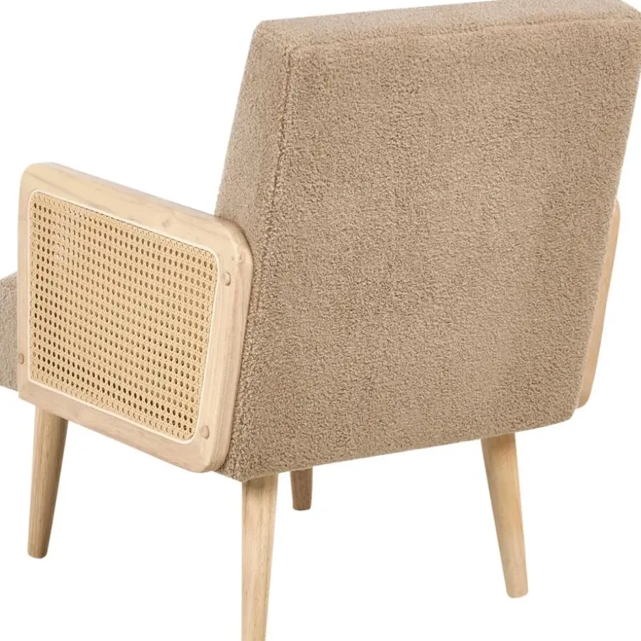 HOJBY - Fauteuil - Zandbeige - Bouclé
