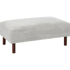 HOLT - Ottomaan - Lichtgrijs - Polyester