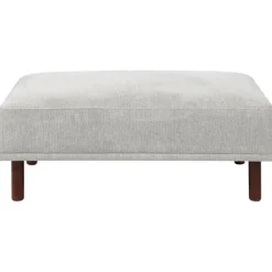 HOLT - Ottomaan - Lichtgrijs - Polyester