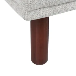 HOLT - Ottomaan - Lichtgrijs - Polyester