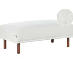 HOLT - Ottomaan - Wit - Bouclé