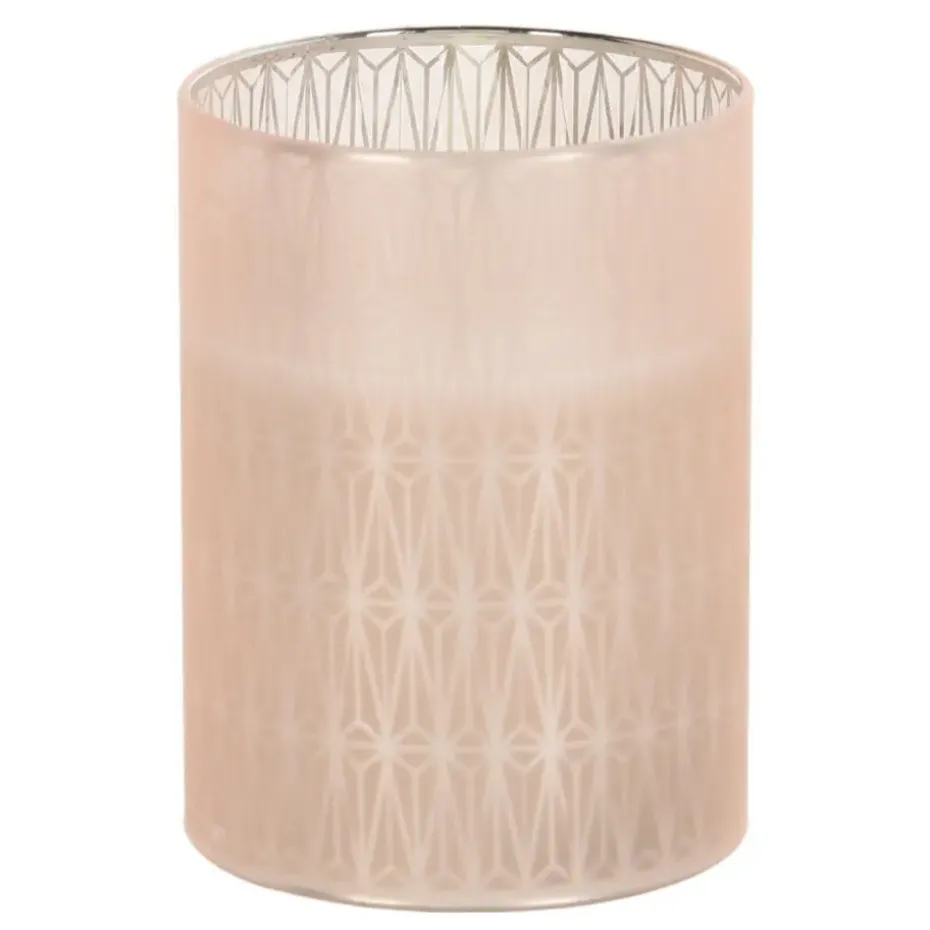 Home and Styling LED kaars - in glas - warm wit - D7,5 x H10 cm