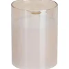 Home and Styling LED kaars - in glas - warm wit - D7,5 x H10 cm
