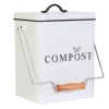 Home deco factory afvalbakje voor aanrecht - 5L - groen - compost