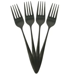 Home Deco Factory Bestekset - 16 delig - zwart - RVS - 4 personen