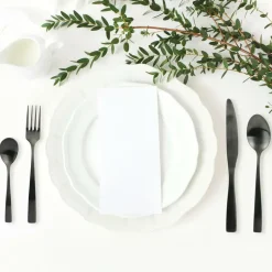 Home Deco Factory Bestekset - 16 delig - zwart - RVS - 4 personen