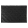 Home deco factory Deurmat - anti slip - zwart - 40 x 60 cm
