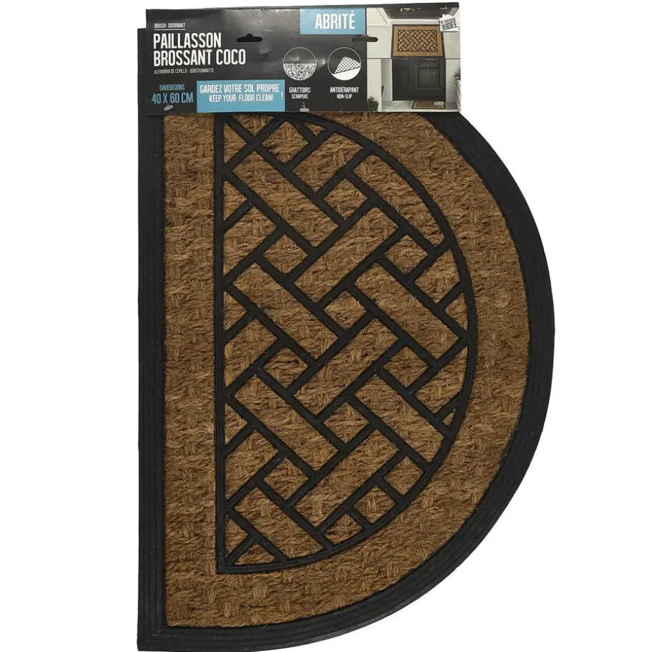 Home deco factory Deurmat Madrid - half rond - 40 x 60 cm