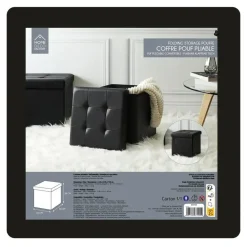 Home Deco Factory Hocker/poef Essestiel - opvouwbaar - 76 x 37 cm