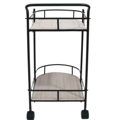 Home Deco Factory Keukentrolley Bistro - metaal/hout - 68x39x80 cm