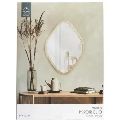 Home Deco Factory Spiegel - hout - 44 x 60 cm - wandspiegel