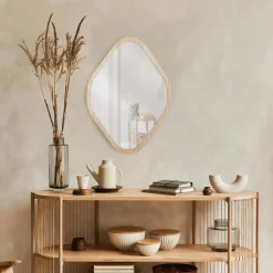 Home Deco Factory Spiegel - hout - 44 x 60 cm - wandspiegel