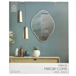 Home Deco Factory Spiegel - goud - 44 x 60 cm - wandspiegel