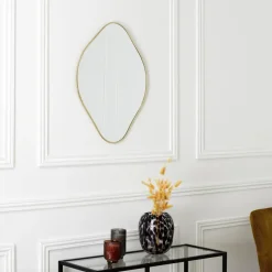 Home Deco Factory Spiegel - goud - 44 x 60 cm - wandspiegel