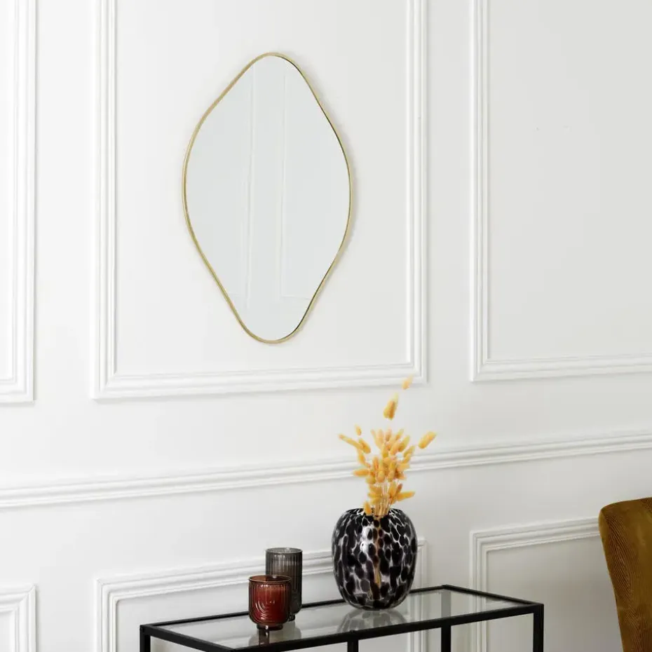 Home Deco Factory Spiegel - goud - 44 x 60 cm - wandspiegel