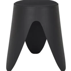 Home Deco Factory zit kruk - kunststof - zwart - 30 x 46 cm