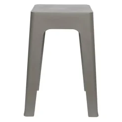 Home Deco Factory zit krukje/stoel - grijs - D34 x H47 cm