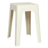 Home Deco Factory zit krukje/stoel - creme wit - 34 x 47 cm