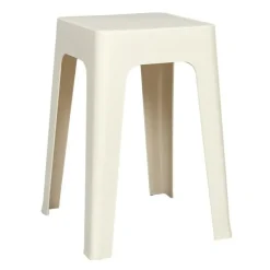 Home Deco Factory zit krukje/stoel - creme wit - 34 x 47 cm