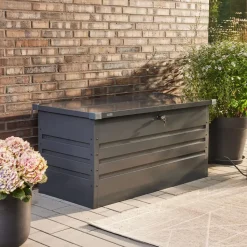 HOME DELUXE - Metalen opbergbox MEGABOX XL - 126 x 56 cm 400l antraciet