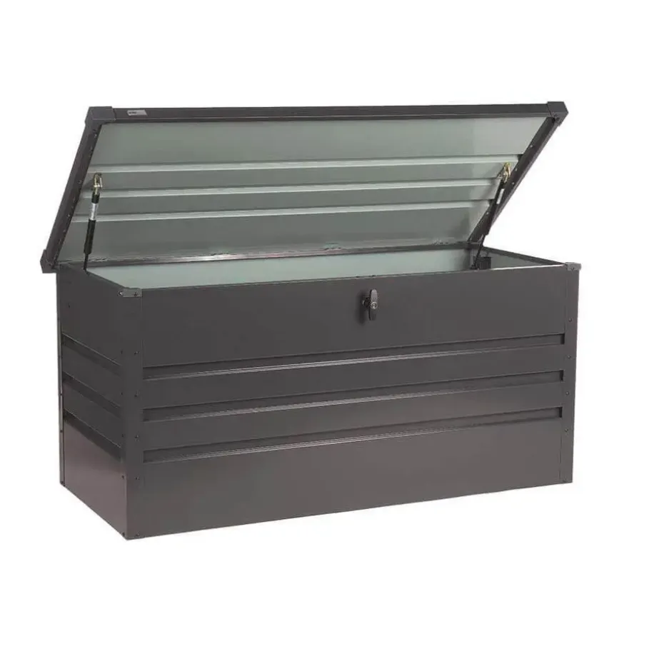 HOME DELUXE - Metalen opbergbox MEGABOX XL - 126 x 56 cm 400l antraciet