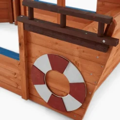 HOME DELUXE - Scheepszandbak met bankje MATSCHEKISTE - 160 x 78 cm