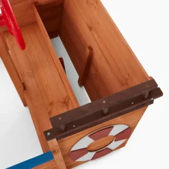 HOME DELUXE - Scheepszandbak met bankje MATSCHEKISTE - 160 x 78 cm