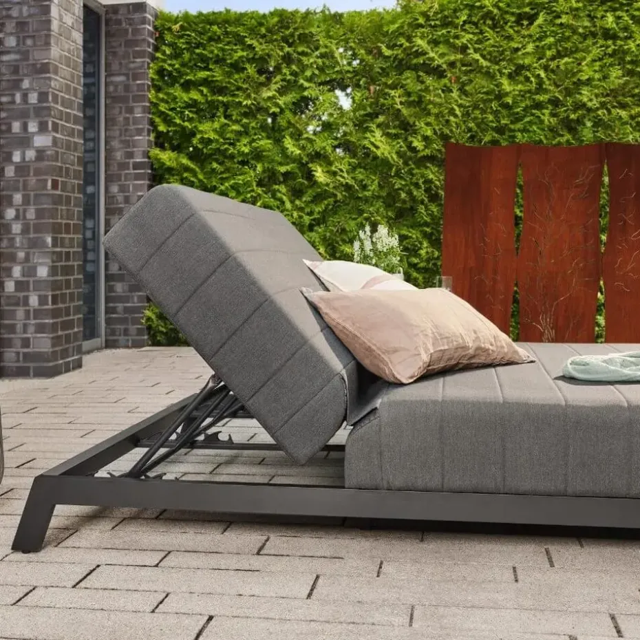 HOME DELUXE - VALENCIA ligstoel met verstelbare rugleuning - 203 x 144 cm